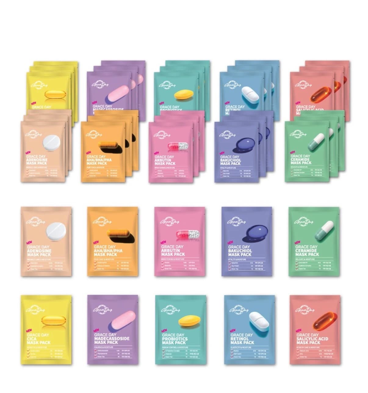 Mask sheets for face (Random masks)