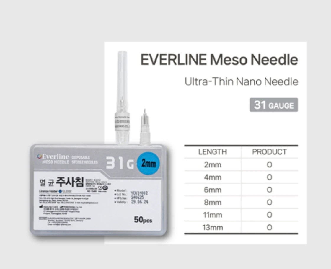 Everline Meso Needle 31G × 2mm (Grey)