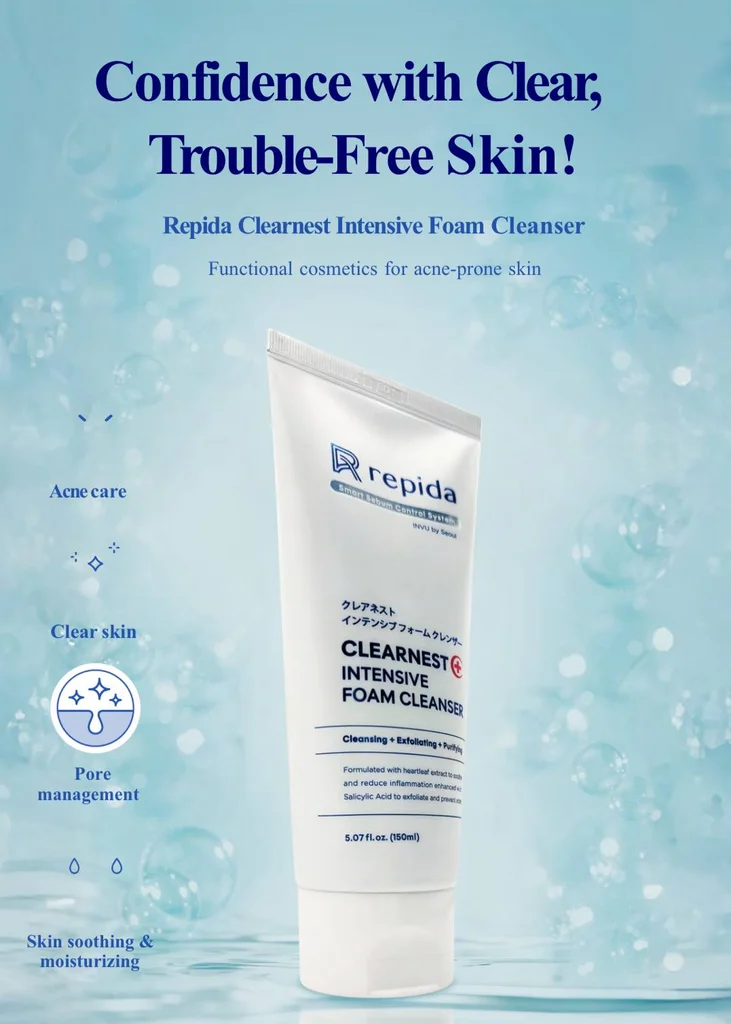 REPIDA CLEARNEST INTENSIVE FOAM CLEANSER